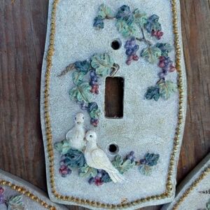 Vintage * 1997 Innovation Giftware 3 Dove Switchplates